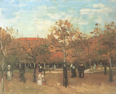 Vincent Van Gogh The Bois de Boulogne with People Walking (nn04) Sweden oil painting art
